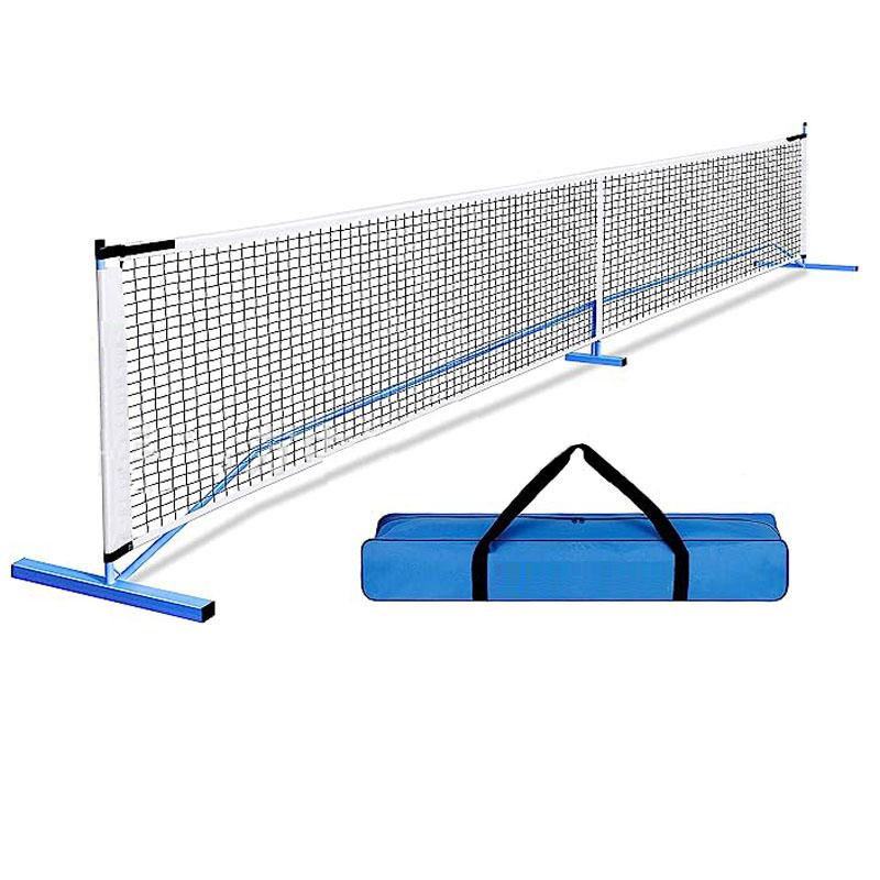 The size of the portable PEAK tennis net specified by USAPA, with a metal frame, can be played in the backyard 24/7