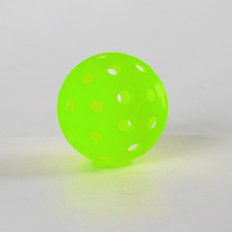 Fluorescent green 40 hole TPE luminous sphere Professional High Quality Indoor Outdoor Pickleball Ball Support Custom Logo And Color