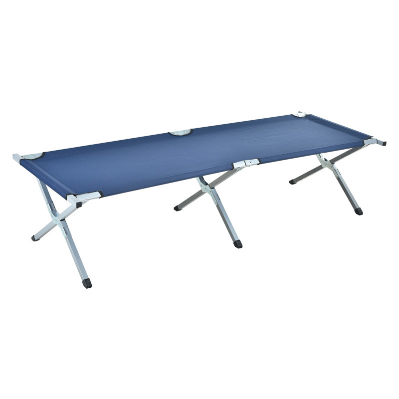 Tibetan Blue Aluminum Alloy Outdoor Folding Camping Bed Camping March Bed Tactical Outdoor Folding Lightweight, Ultra Light, and Ultra Wide Folding Bed