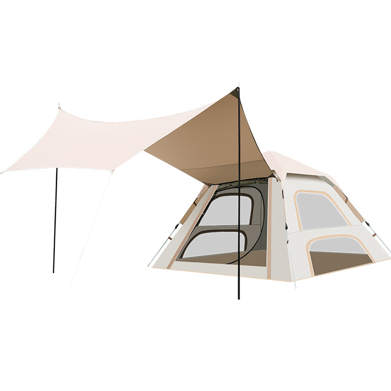 Outdoor Tent Outdoor Camping Canopy Integrated 2-in-1 Fully Automatic Quick Open Rainproof Portable