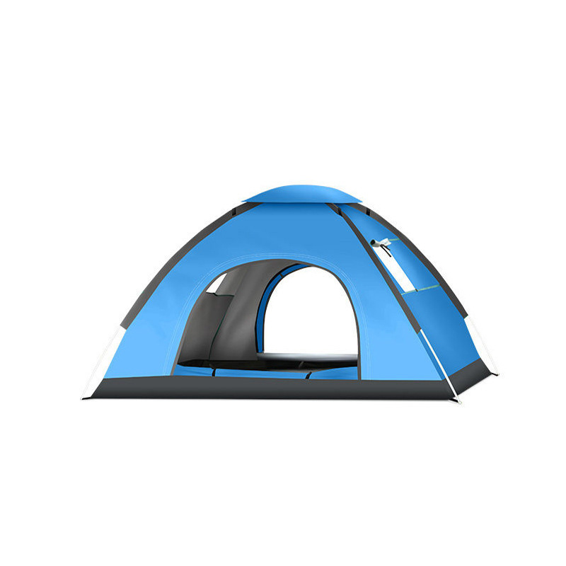 Blue Outdoor Camping Vacation Waterproof Folding Fully Automatic Tent 3-4 Person Beach Easy Quick Opening Customizable